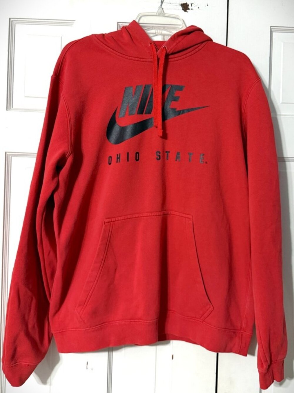 Nike Ohio State Red Hoodie with Kangaroo Pockets Men’s Size Large